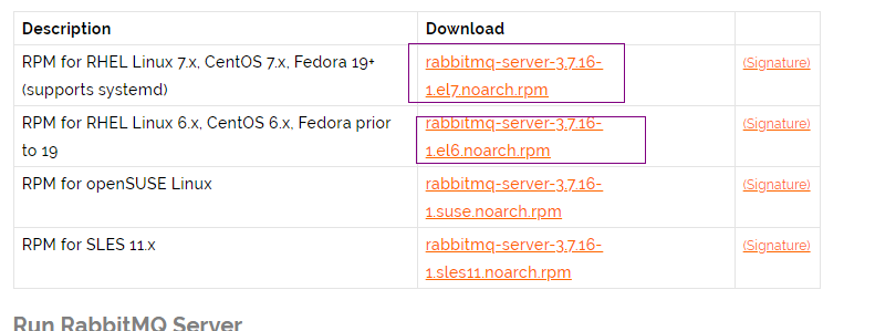 rabbitmq version